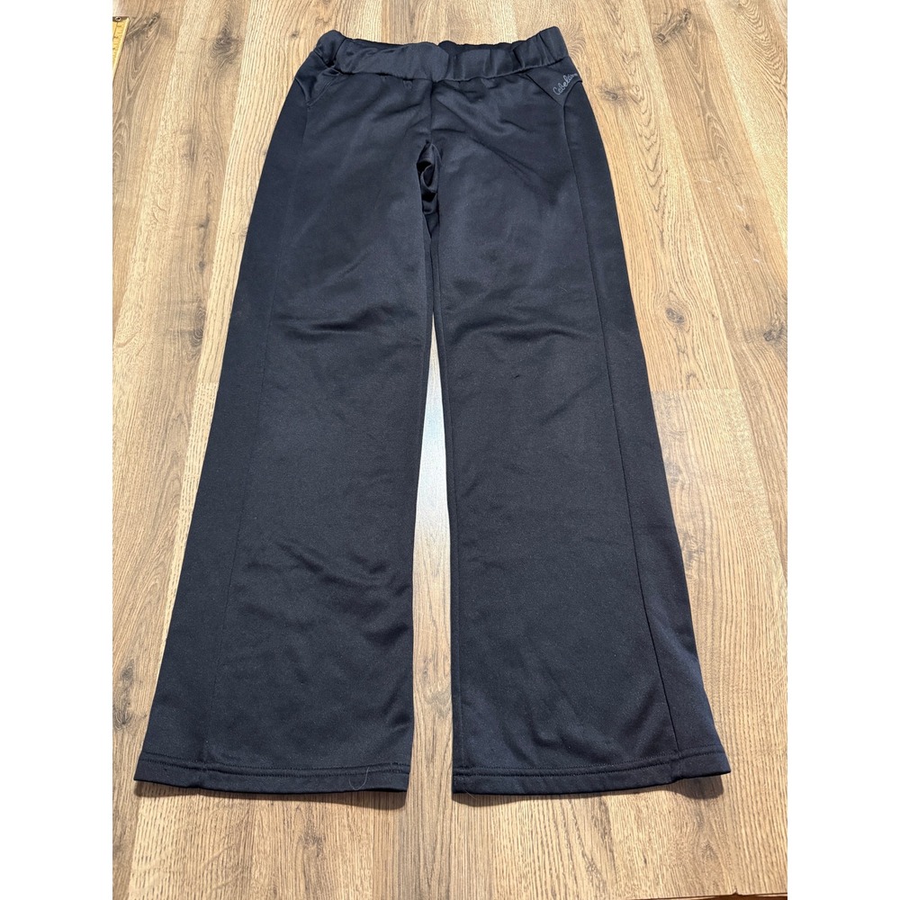 Cabelas Pants Womens Size S Black Athletic Fleece Lined Straight Leg Outdoor